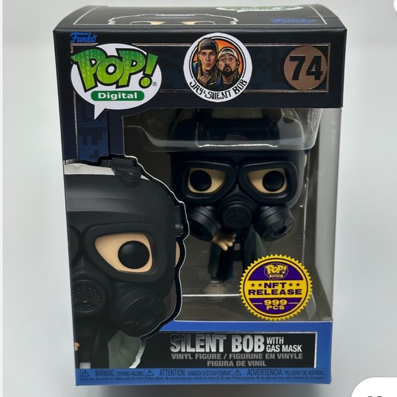 Funko Pop Grail Silent Bob With Gas Mask 74 Jay and Silent Bob New With Tags - Picture 1 of 14